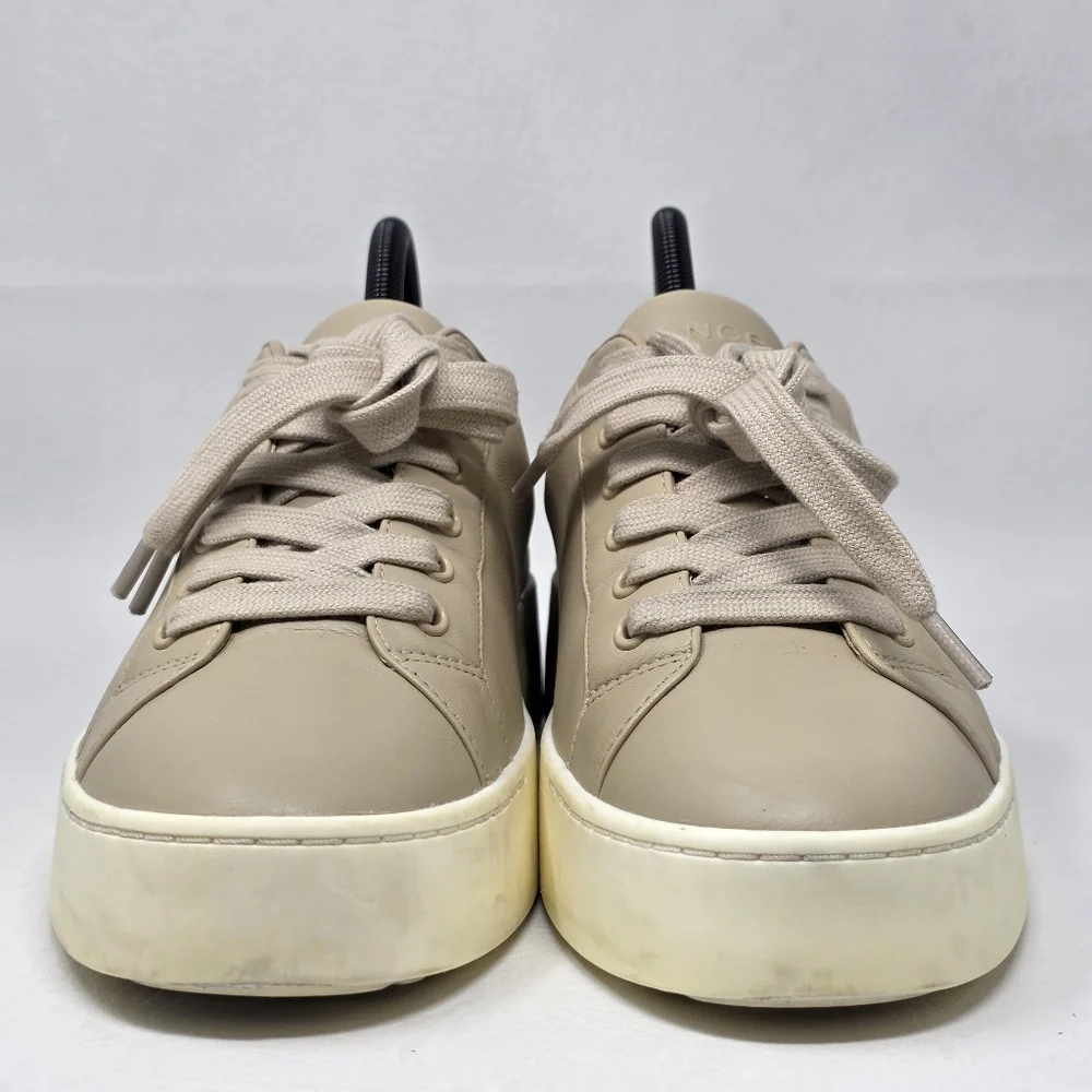 Vince Bensley Women's Platform Leather Lace-Up Sneaker Size 7.5 Pre-owned - Picture 7 of 11